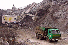 Development  of the slag dump